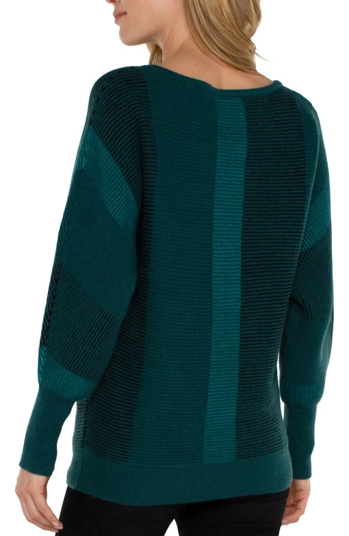 BOAT NECK DOLMAN SWEATER