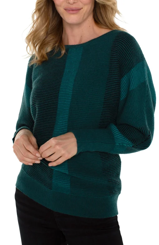 BOAT NECK DOLMAN SWEATER