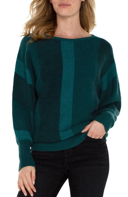 BOAT NECK DOLMAN SWEATER