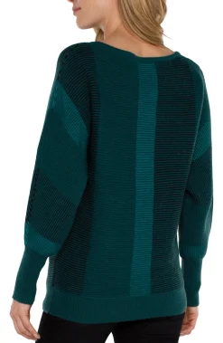 BOAT NECK DOLMAN SWEATER
