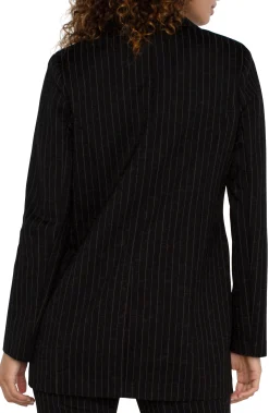 BUTTON FRONT BOYFRIEND BLAZER
