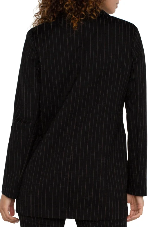BUTTON FRONT BOYFRIEND BLAZER