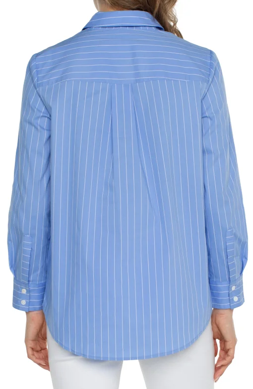 CLASSIC BUTTON FRONT POPLIN SHIRT
