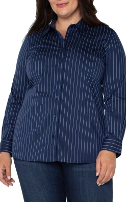 CLASSIC BUTTON FRONT POPLIN SHIRT