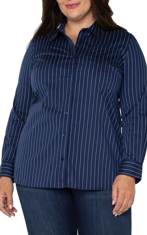 CLASSIC BUTTON FRONT POPLIN SHIRT