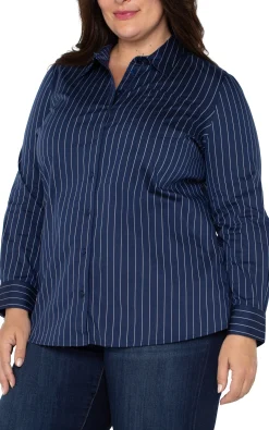 CLASSIC BUTTON FRONT POPLIN SHIRT