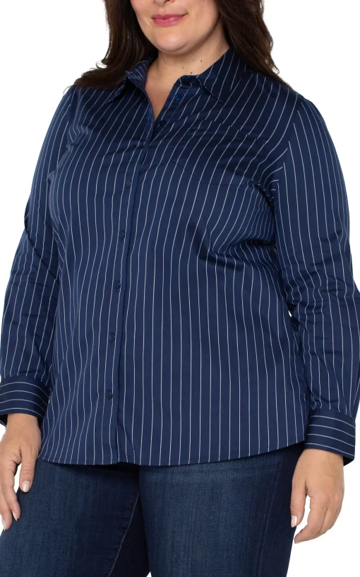 CLASSIC BUTTON FRONT POPLIN SHIRT