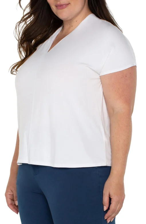 DOLMAN SLEEVE KNIT TOP WITH SHAWL COLLAR