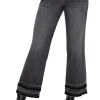 HANNAH CROP FLARE WITH LET DOWN HEM