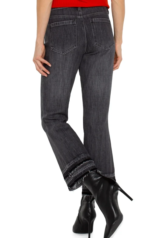HANNAH CROP FLARE WITH LET DOWN HEM