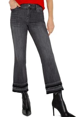HANNAH CROP FLARE WITH LET DOWN HEM
