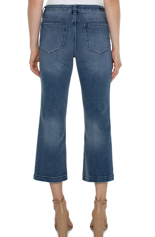 HANNAH CROP FLARE WITH WELT POCKETS - ECO