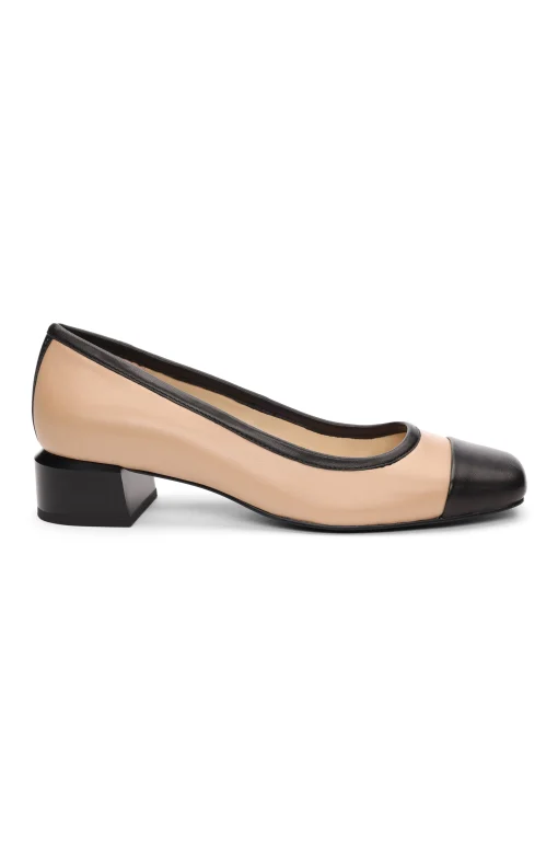 IRVINE ROUNDED TOE SLIP ON WITH BLOCK HEEL