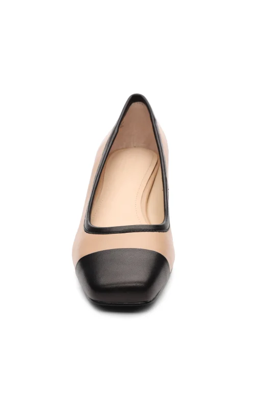 IRVINE ROUNDED TOE SLIP ON WITH BLOCK HEEL