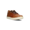 LAUNCH TEXTURED LEATHER SNEAKER