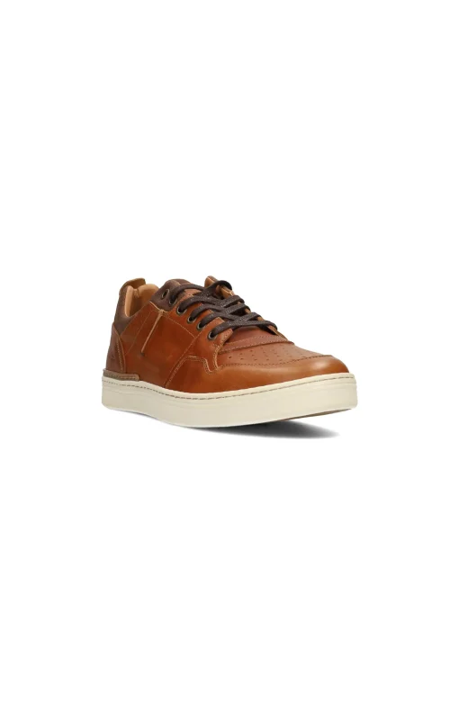 LAUNCH TEXTURED LEATHER SNEAKER