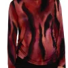 LONG SLEEVE CREW NECK KNIT TOP