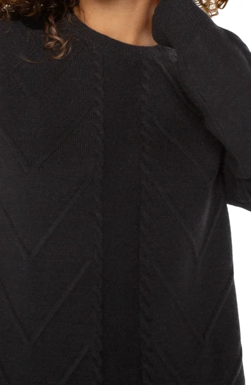 LONG SLEEVE CREW NECK RAGLAN SWEATER