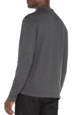 LONG SLEEVE KNIT POLO