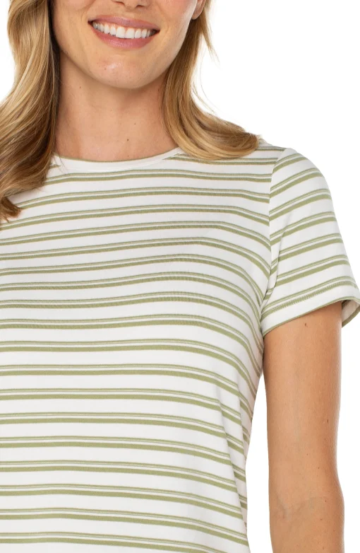 SHORT SLEEVE CREW NECK CLASSIC KNIT TEE