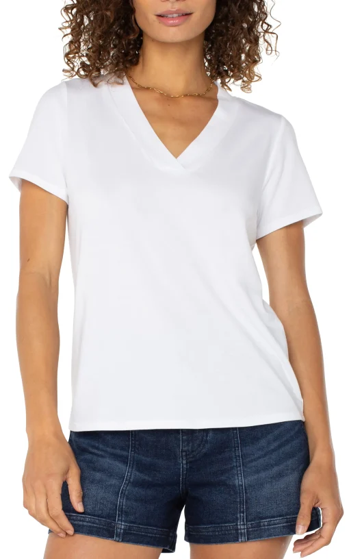 SHORT SLEEVE KNIT TEE