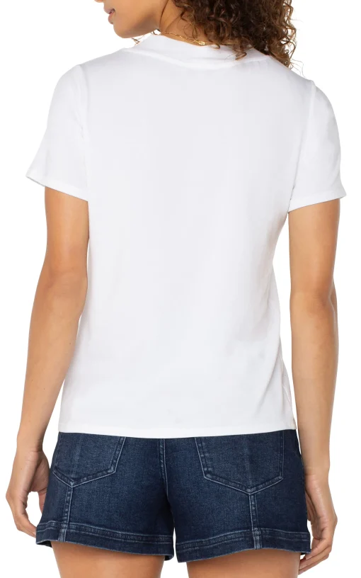 SHORT SLEEVE KNIT TEE