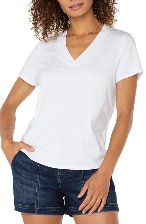 SHORT SLEEVE KNIT TEE