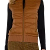 SLEEVELESS QUILTED FULL ZIP SWEATER VEST
