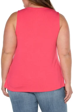 SLEEVELESS SCOOP NECK TANK