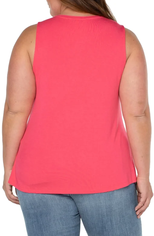 SLEEVELESS SCOOP NECK TANK
