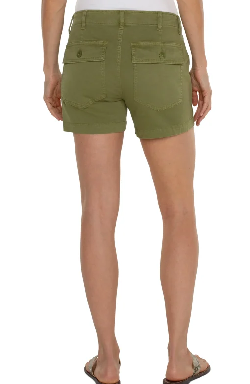 UTILITY SHORT WITH FLAP POCKETS
